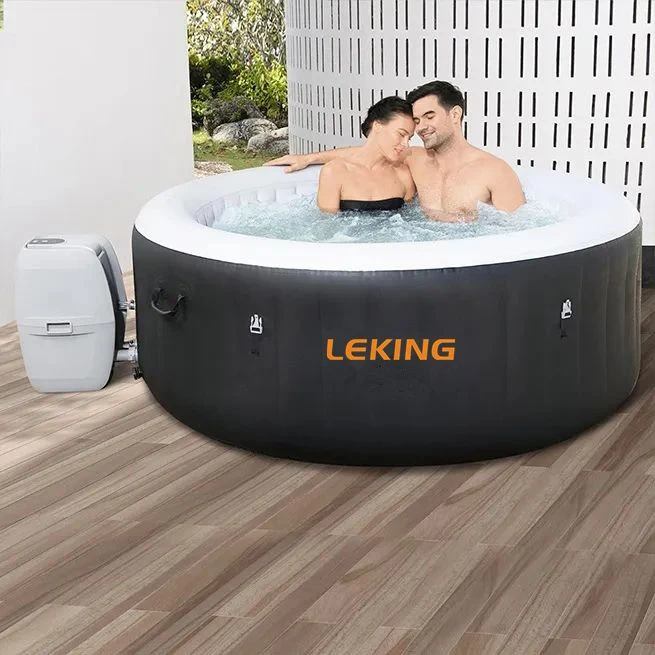 New Round Outdoor Pool Massage Hot Tubs And Spas Pool 2-4 Person Water Sports Outdoor Spa Hot Tub Pool Pvc Inflatable Spa Tub