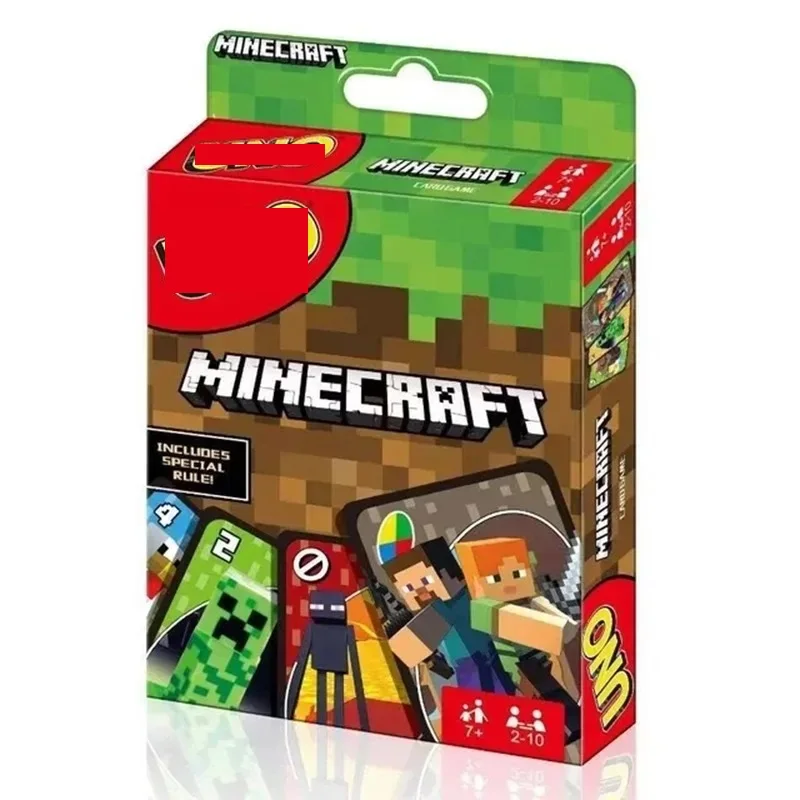 Mattels UNOS Minecrafts Mario Card Game Multiplayer UNOES FLIP NO mercy Card Game Family Party Games Toys Kids Toy Playing Cards