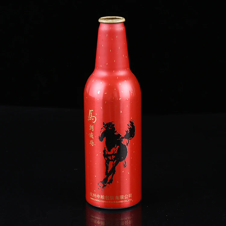 
Hot Sale Empty Aluminum Beer Bottle of Beer 