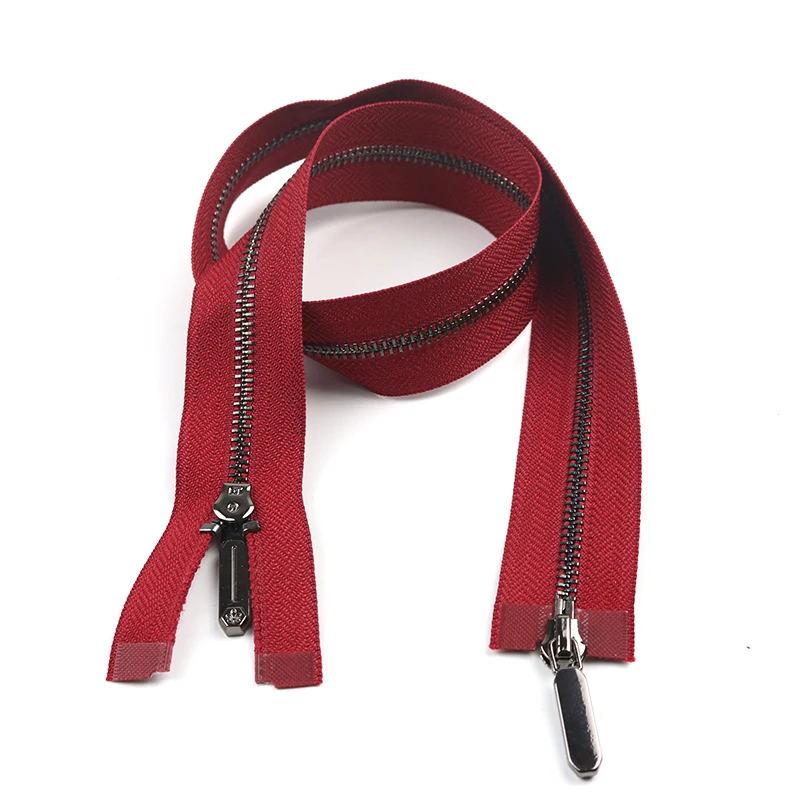 Хорошая цена Прямая поставка с завода #3 #5 #7 #8 Индивидуальные и оптовые двухсторонние Металлические молнии