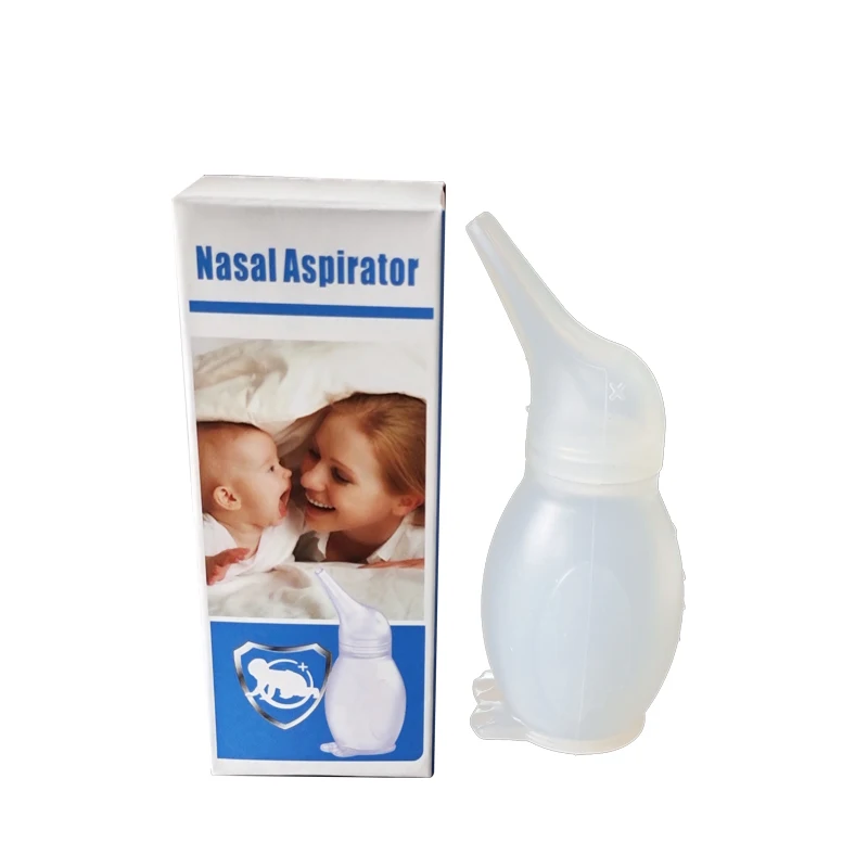 Nasal aspirator silicone material Infant Newborn Soft Penguin Long Tip Nasal Suction Cleansing Sucker Nose Tool Nasal Aspirator