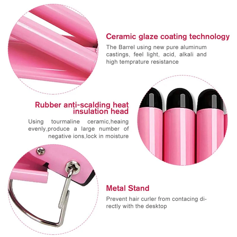 Hair Curler And Straightener 2 In 1 Irons Curling Professional Auto Automatic Ceramic Hair Curler