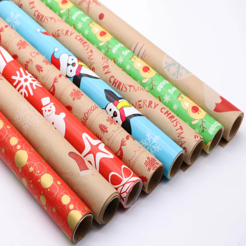 2024 New Edgy Design Tissue Paper Custom Logo Christmas Gift Packing Wrapping Paper
