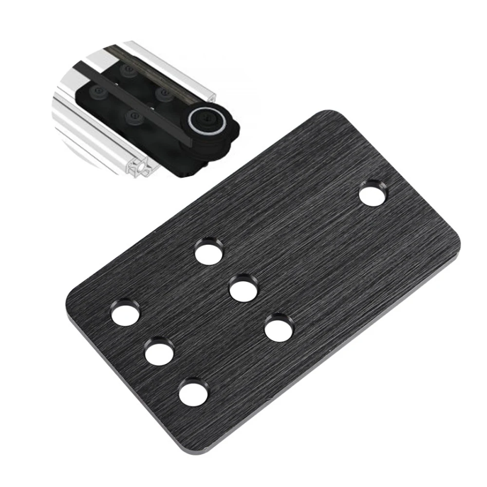CNC x aluminum alloy Idler Pulley Plate 3mm Thickness- V Slot Aluminium Linear Extrusion 3D Printer RepRap CNC DIY