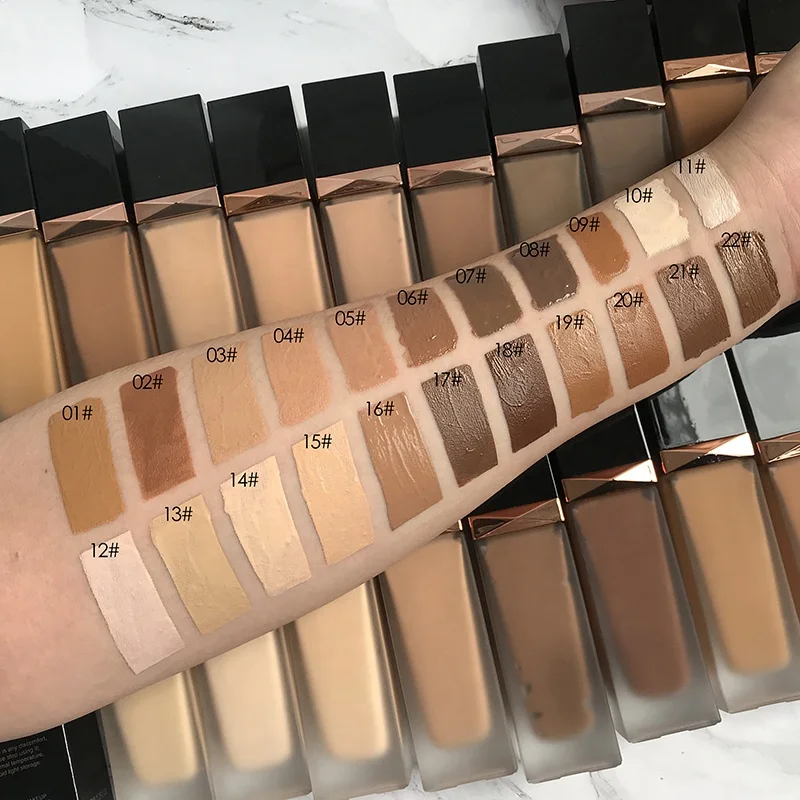 New Creamy Foundation Glass Bottle High Quality Stick Liquid Matte Foundation Makeup