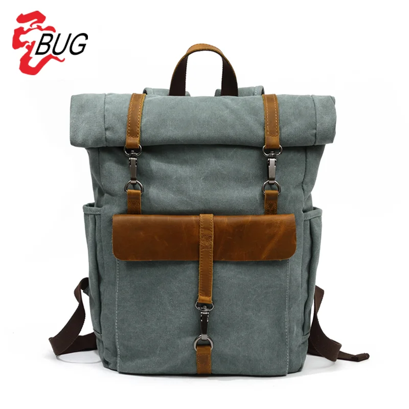Factory new style multifunctional custom canvas backpack cotton tote bags canvas travel backpack laptop backpack canvas