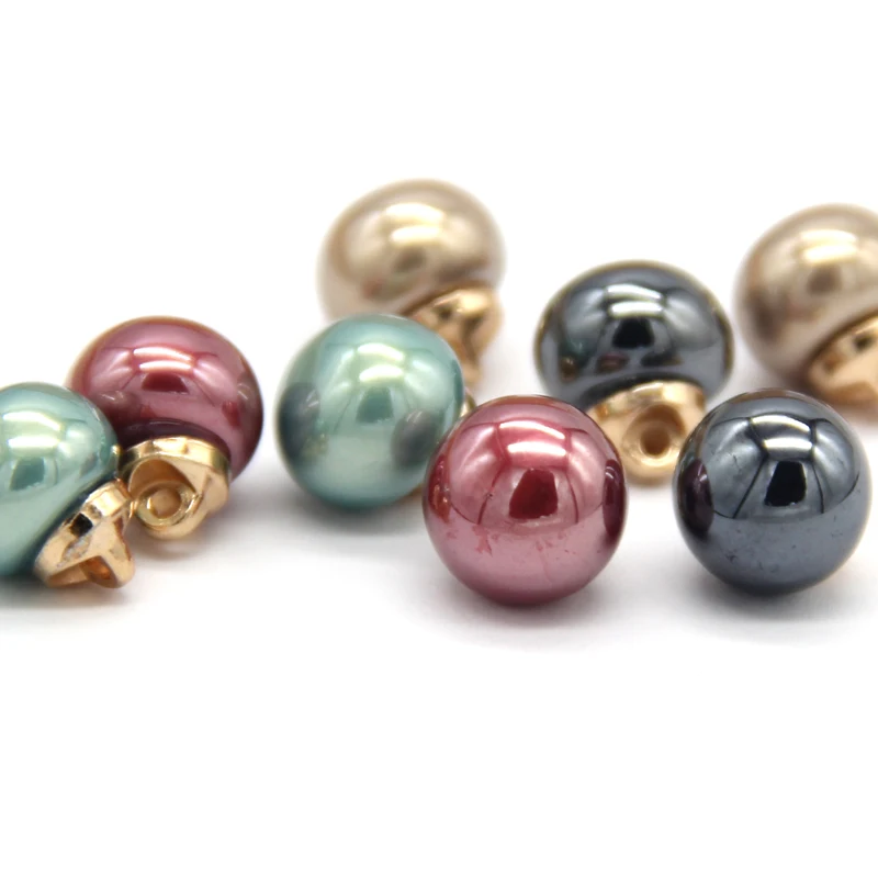 Round Mini Jewelry Sewing Pearl Buttons  For Clothing Shirt Holiday Dress Wedding  Decorations Sewing Accessories