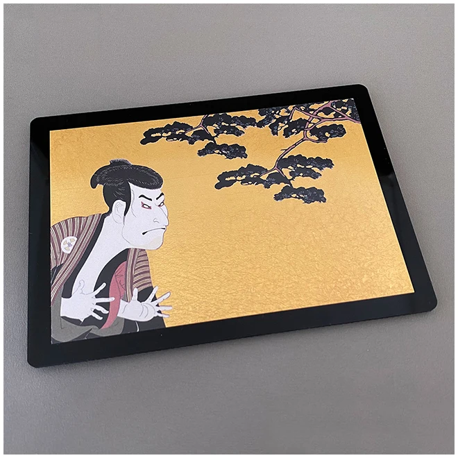 Kanazawa gold leaf fashion acrylic luxury custom gaming pad mouse