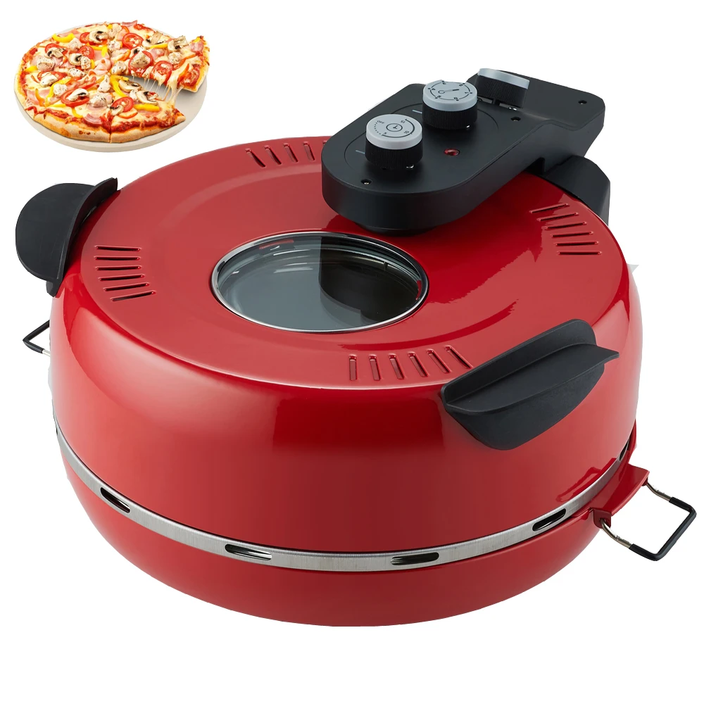 Aifa Factory Direct Price 12 Inch Non-Stick Calzone Maker Pizza Oven in Red Home Use Fast FunElectric Multi Pizza Maker