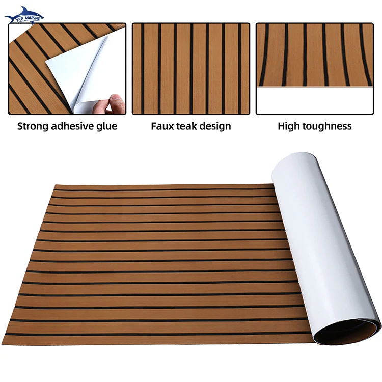 Marine supplier eva foam synthesis teak  deck boat floor mats for yacht flooring decking sheet boat carpet boat eva flooring