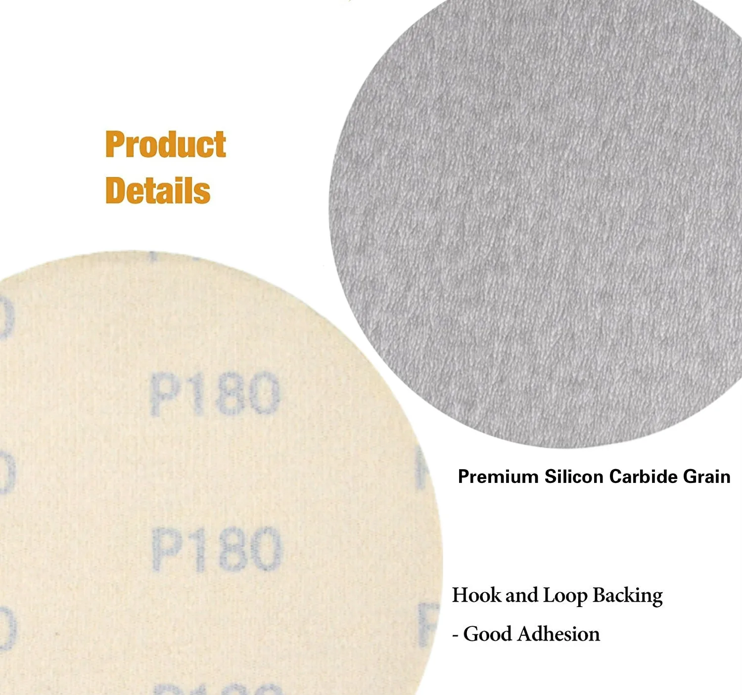 konaflex abrasive premium platinum white  6inch(150mm) hook&loop sanding disc