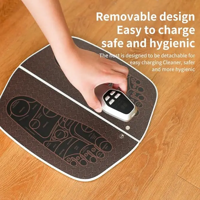USB Charging Intelligent EMS Massage Foot Pad New 8 Model 32 Levels Pulse Therapy Current Vibrating Pulse Therapy Alleviate