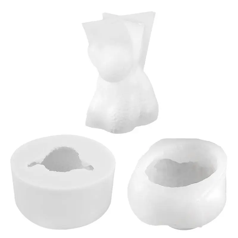 Three-Dimensional  Aromatherapy 3d  Cute Animal Shaped Baking Cake Silicone Soap Teddy Bears Dog Candle Mold