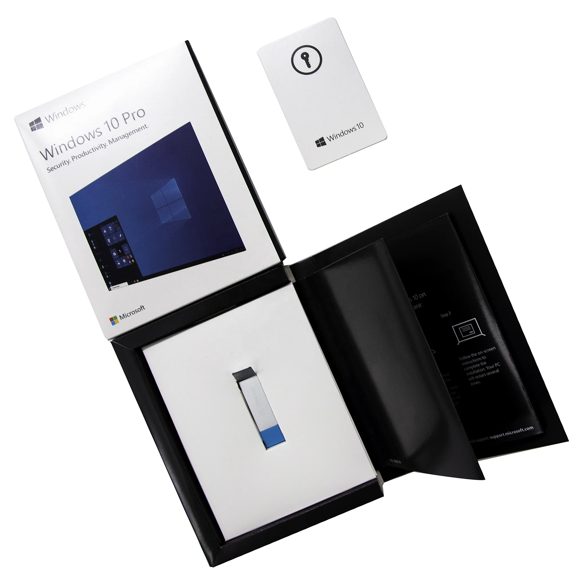 Горячая Распродажа Win10 pro USB полный пакет DHL Бесплатная доставка Win 10 Pro FPP коробка