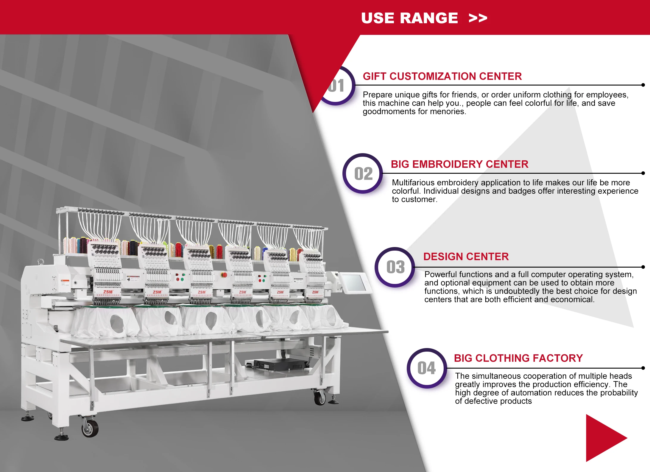ZHAOSHAN price happy high speed computer embroidery machine