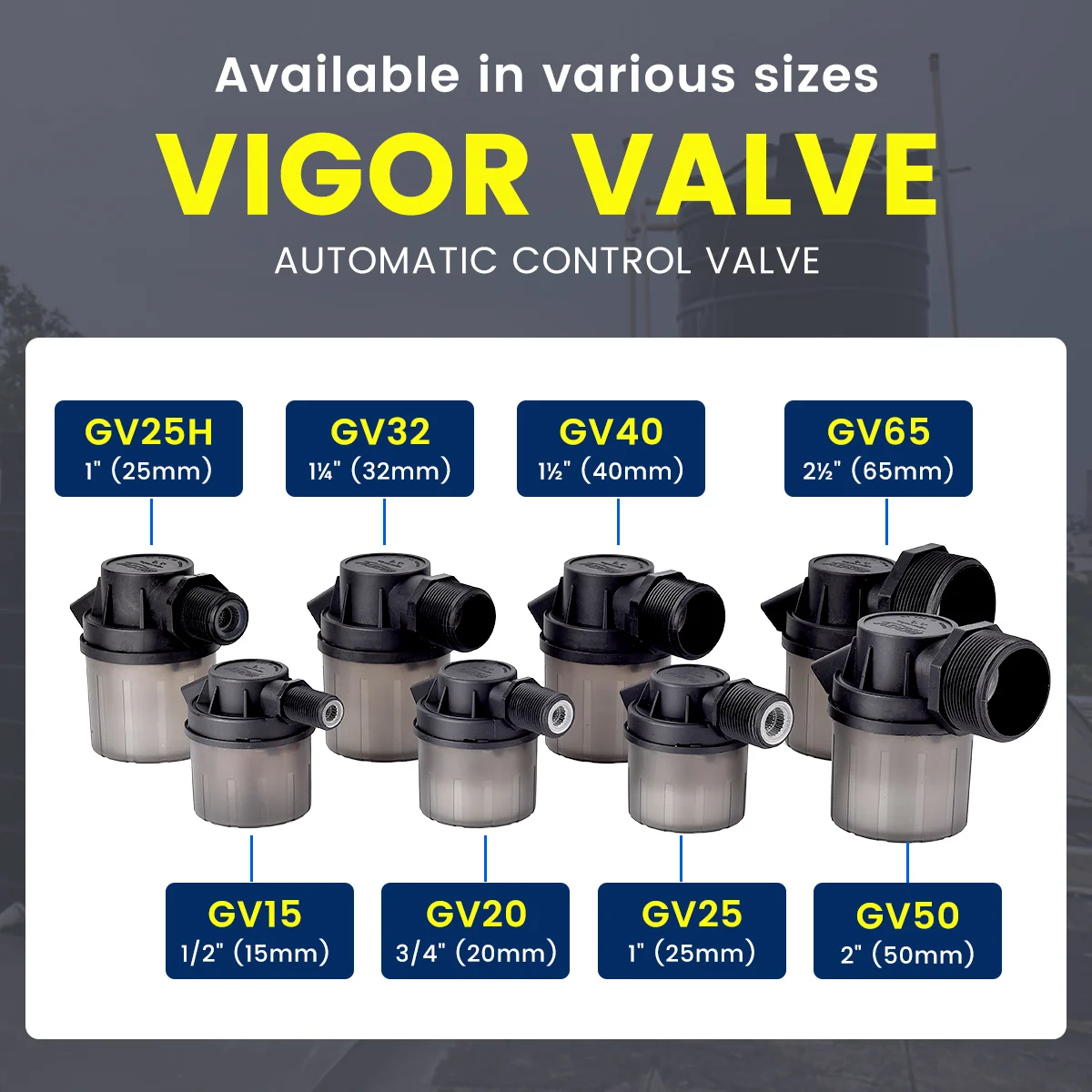 GOOV 13+ Years Experience and Quick Feedback Fully Automatic Floating Water Level Control Valve