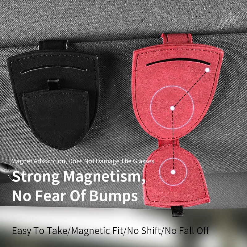 Glasses Holder Clip for Car Sun Visor Sunglasses Storage Box Automotive Accessories Apply to All Car Models