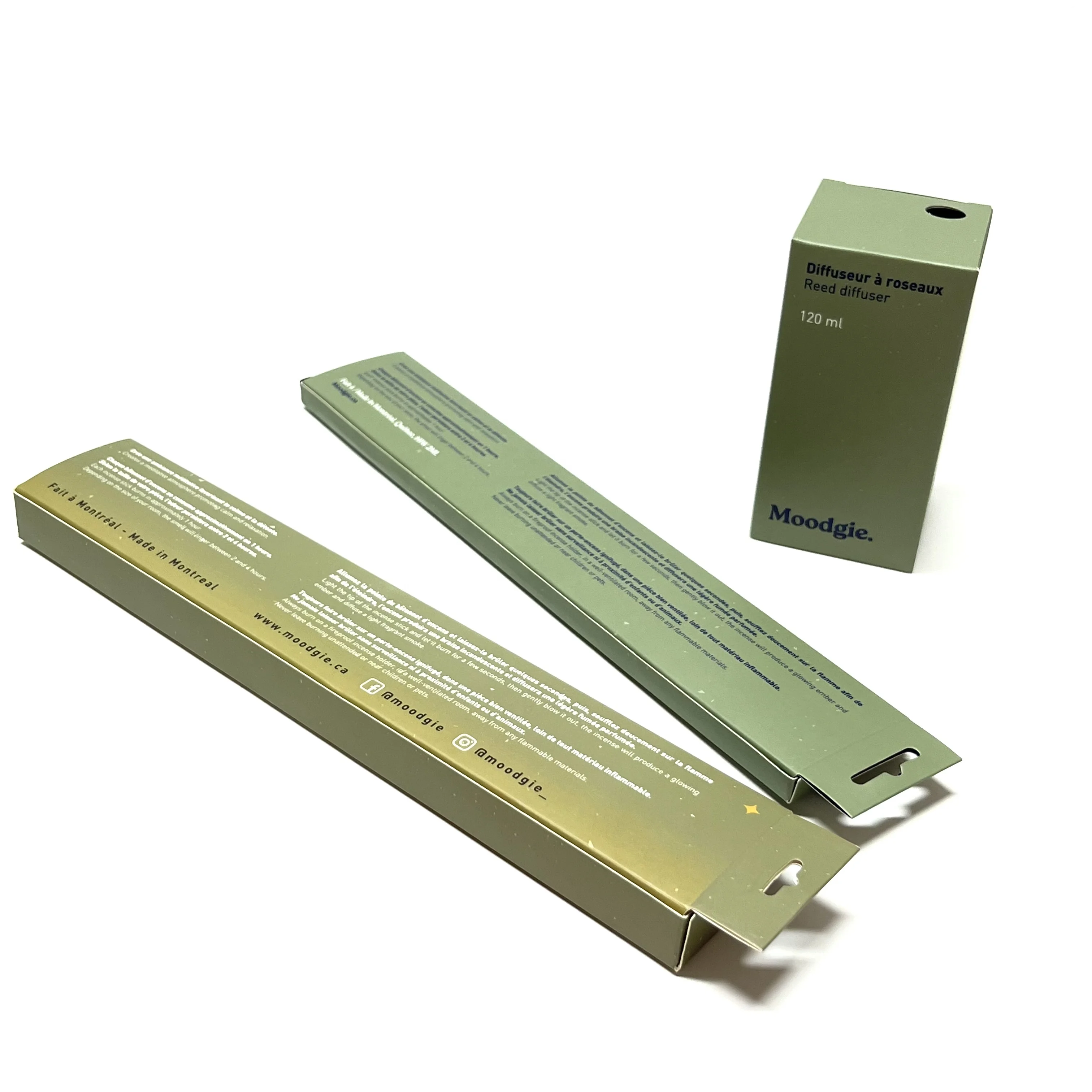 Custom Empty Incense Stick Packing Incense Packaging Gift Boxes for incense packaging box