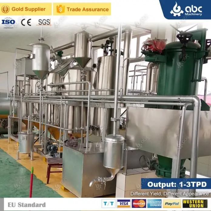 Small Mini Crude Palm Mustard Groundnut Sunflower Oil Refinery Machine For Refining/Processing,Coconut,Sesame,Soybean Edible Oil