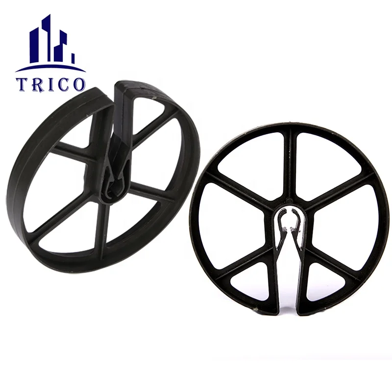 Hot Sale High Quality Construction Concrete Plastic Rebar Spacer Protective Wheel Spacer (1600345378513)