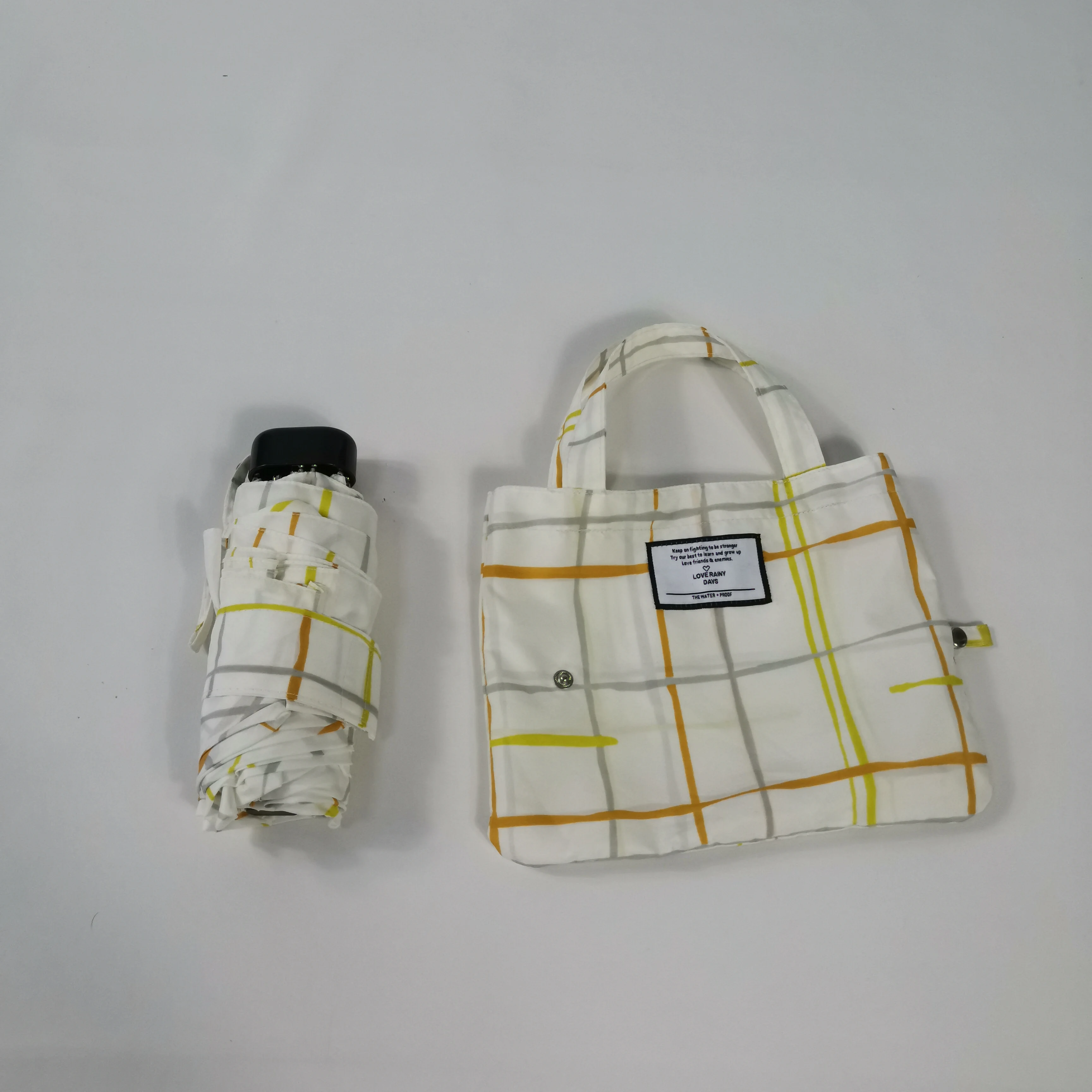 portable customized 5 fold mini travel umbrella with bag