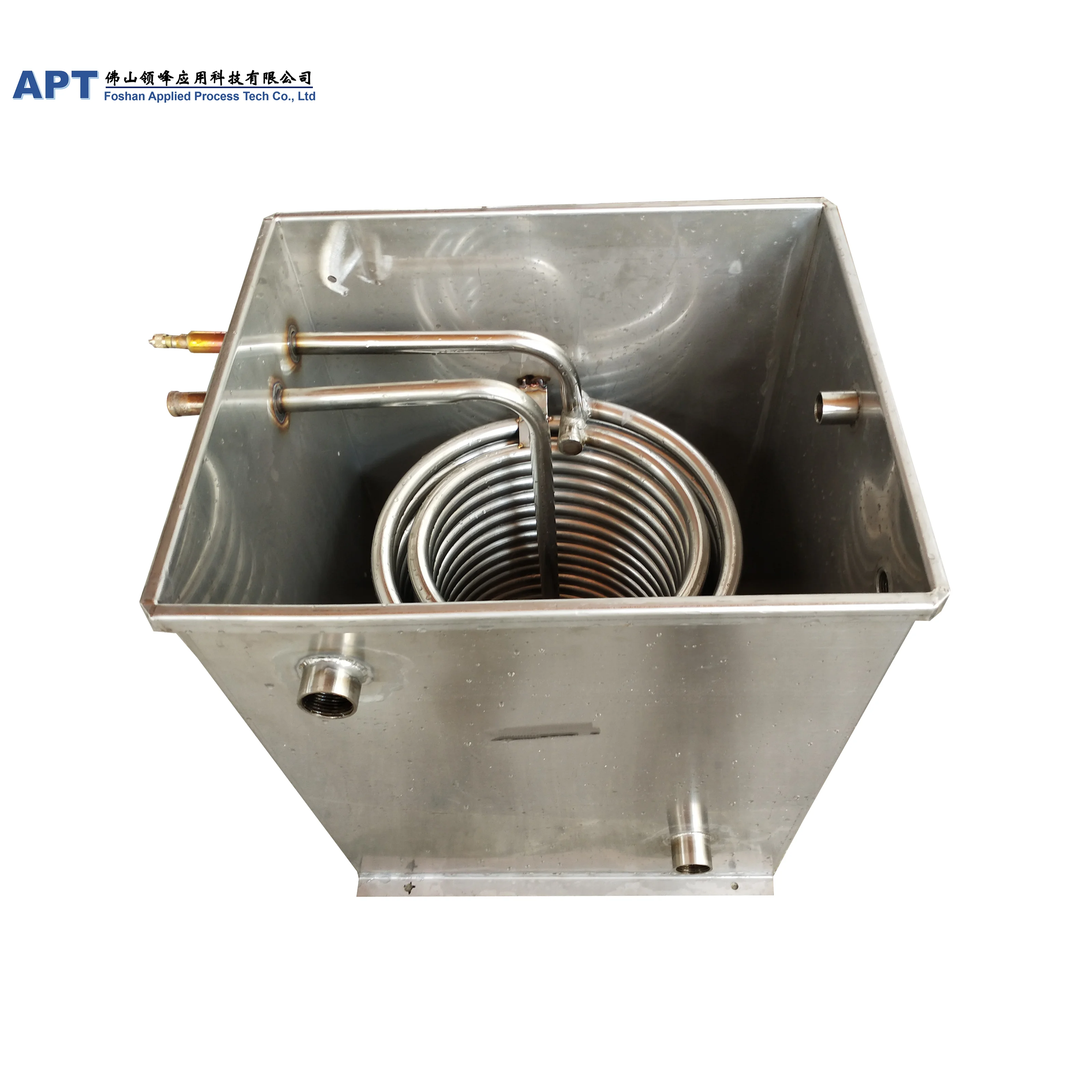 
Double system 5+5HP Manufacturer industrial stainless steel water tank heat exchanger for Laser Chiller 