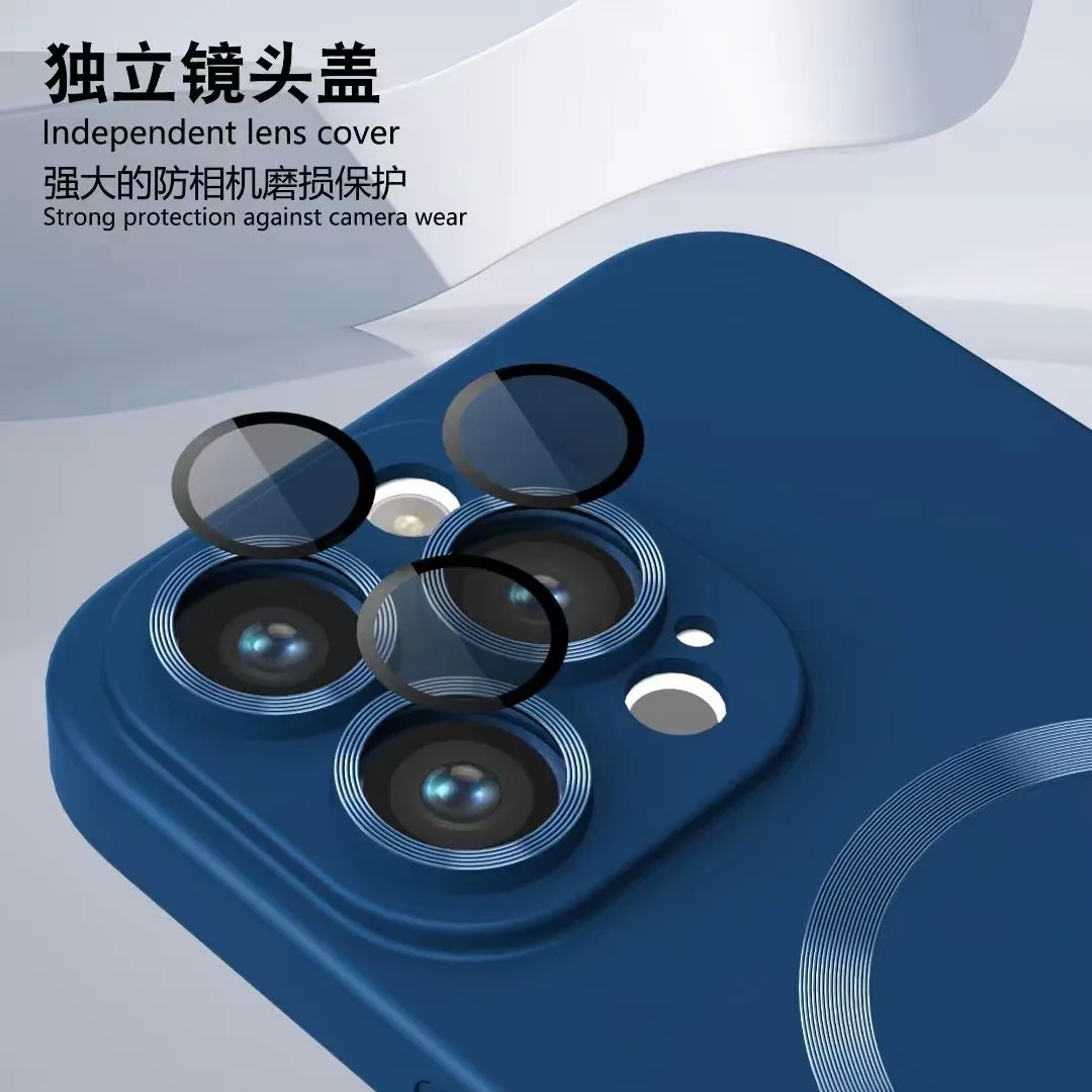 Cell Phone Cover CD Pattern Magnetic Charging Case With Lens Film for  Samsung S22 S22 Plus S22 Ultra S23 S23 Plus S23 Ultra