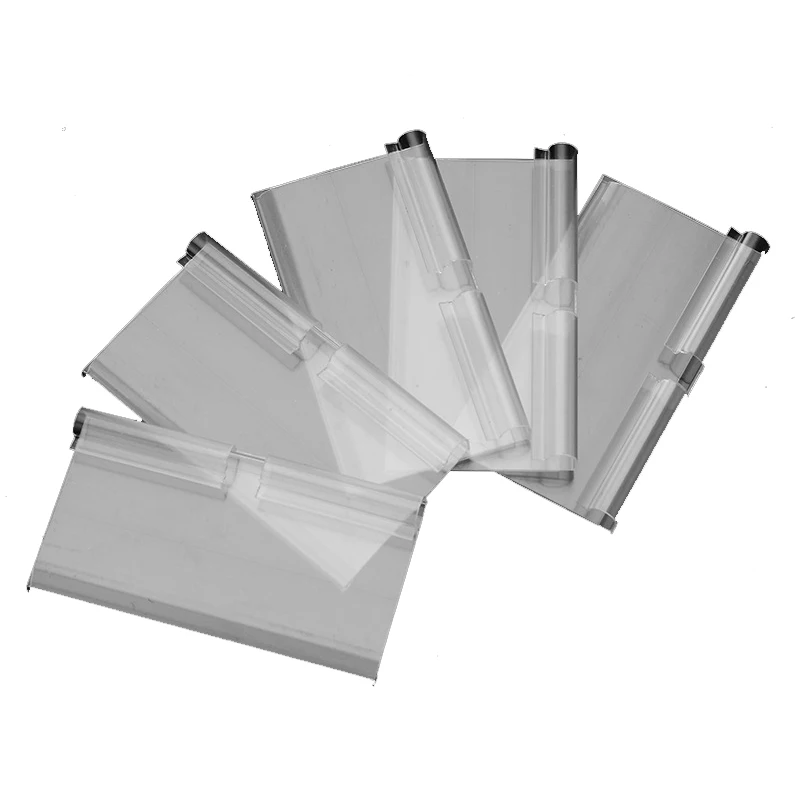 clear Pvc Plastic Label Price Holder Display Tag Shelf Talker Hanging Data Strip for Supermarket Shelves