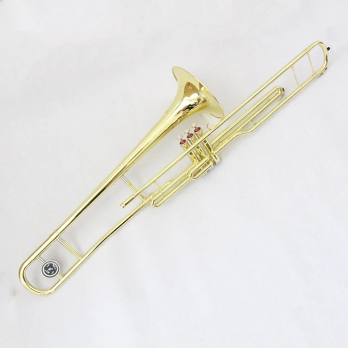 
Brass Body Cupronickel Valves Piston Trombone Wind Instrument (FTB-400) 