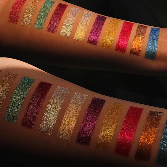 Private Label DIY Vegan Eyeshadow Chameleon Metallic Luminous Finish Single Eyeshado chrome eye shadow