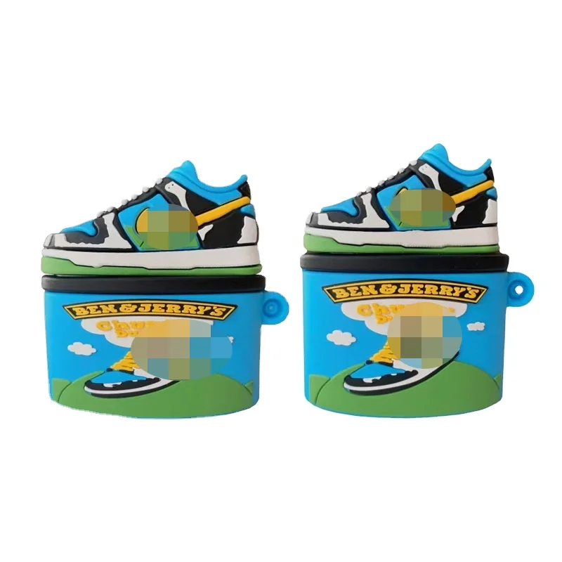 High Quality 3D Trend Sneakers Airpods pro/2/1 Basketball Shoes Series Airpods Protective  Mini Sneaker Keychain