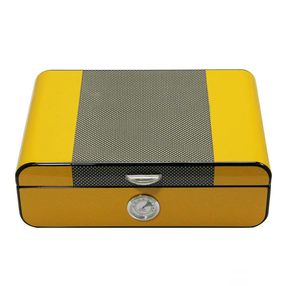 
Оптовая продажа, глянцевая лакированная коробка для хранения сигар из испанского кедра 