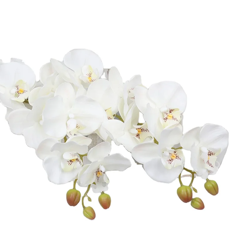 Factory Manufacturer Real Touch Artificial flower latex butterfly orchid plastic flower moth orchid for home wedding decoration