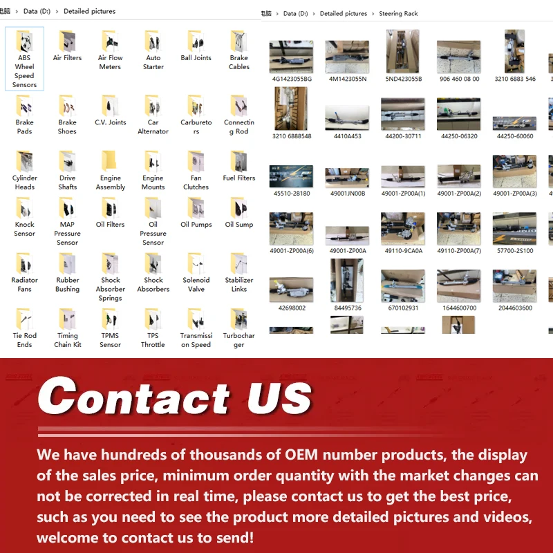 Auto Parts Factory OEM 56500-A7000 56500-B0000 56500-A7500 Car Steer Gears And Pinion Power Steering Rack For KIA Forte K3