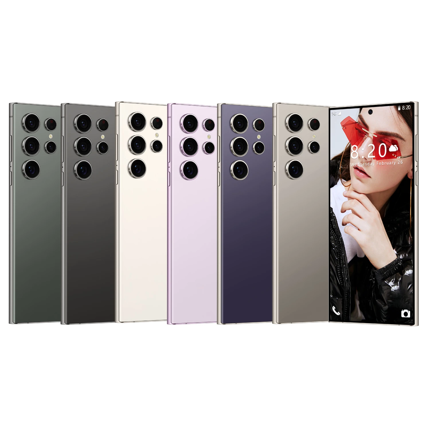Phones S24 Ultra Smartphones S24 Ultra 16GB+1TB 5G Dual SIM Cellphone Mobile Phone Original Smart Phone HD LCD 65W
