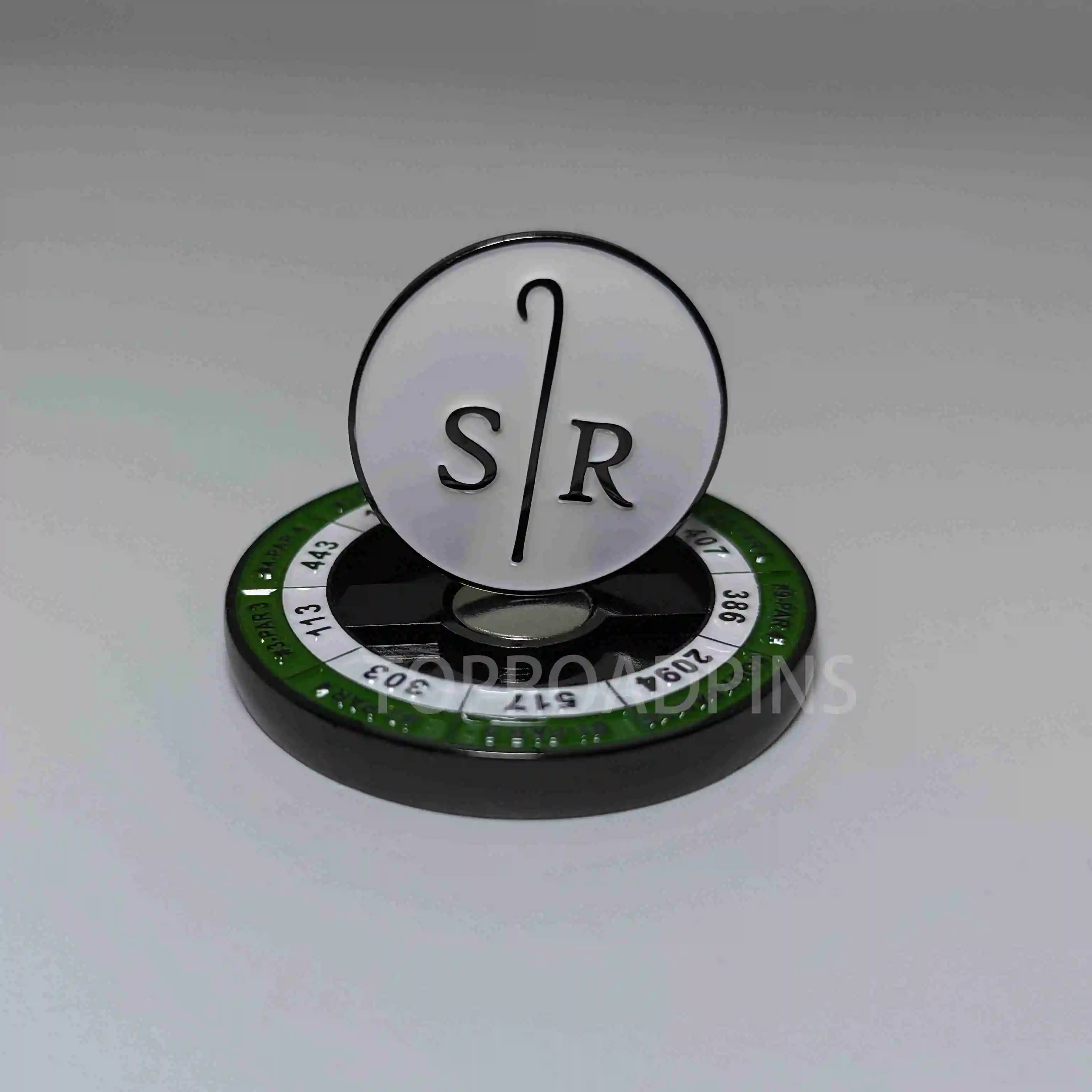 45mm metal poker chip golf coin with both side custom logo