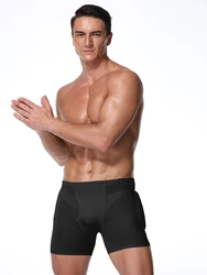 Мужское Корректирующее белье, мягкие трусы с подкладкой для подтяжки ягодиц, мужское нижнее белье