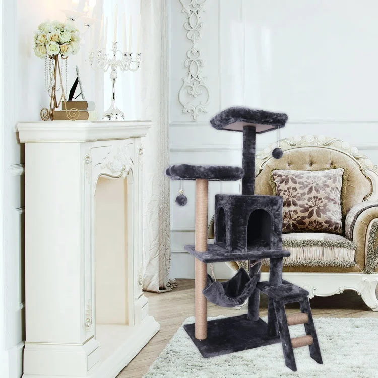 Best sale Density board cat tree condo cat toys pet for cat climbing