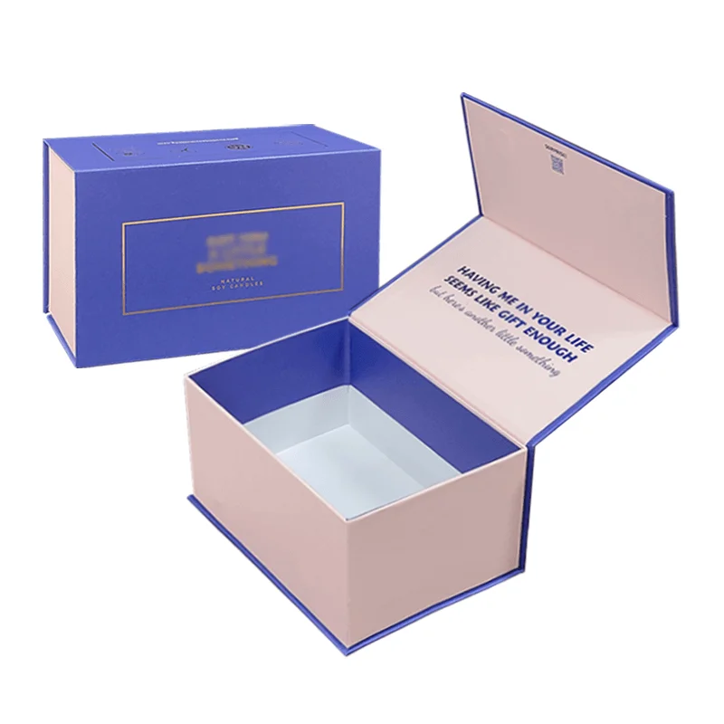 Custom magnetic close gift box Packaging With foam Wholesale Luxury a4 Large Blue Cardboard Gift Paper Boxes