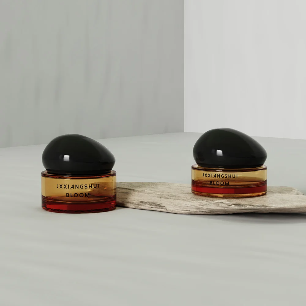 exclusive design 50g luxury Nail polish gel container jar for cosmetic face cream jars with stone lids