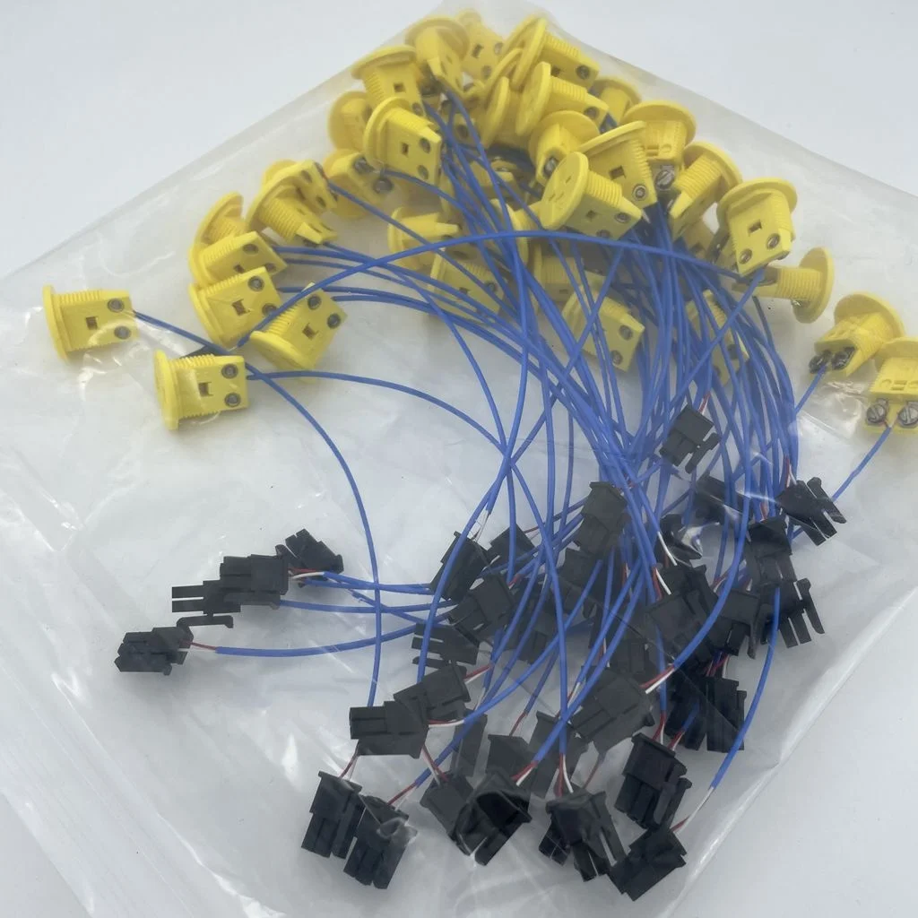 Hot sale 150mm PTFE cable K thermocouple with Omega round panel