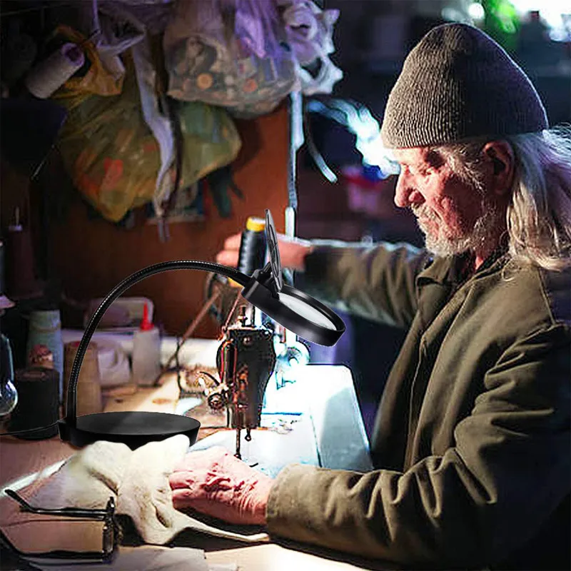 OEM design flexible gooseneck industrial magnifying glass factory price