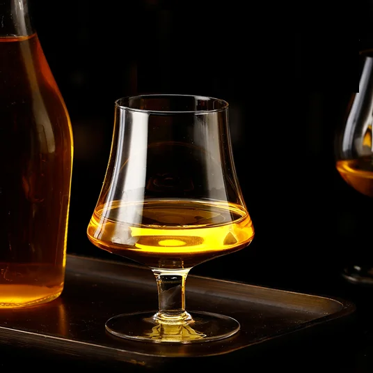 Wholesale Brandy Vodka Whiskey Spirit Juice Beer Glasses Short Stem Brandy Snifters Cognac Glasses Cup Tasting Glasses for Bar