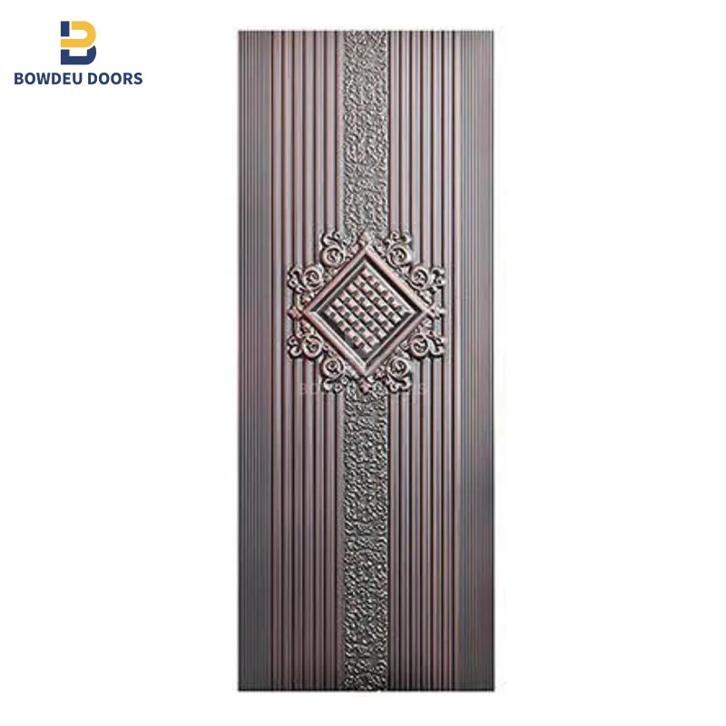 New style iron plate sheet Cold Rolled Metal Skin Door Home Embossed Panel Steel Iron Sheet Exterior laminate