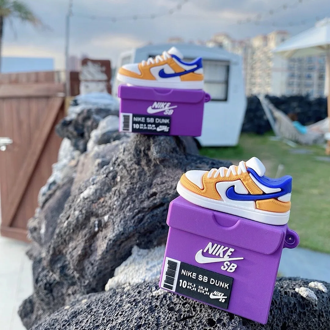 
2020 Fashion silicone shoe box style Airpod case For Airpods pro case For design Airpods case 