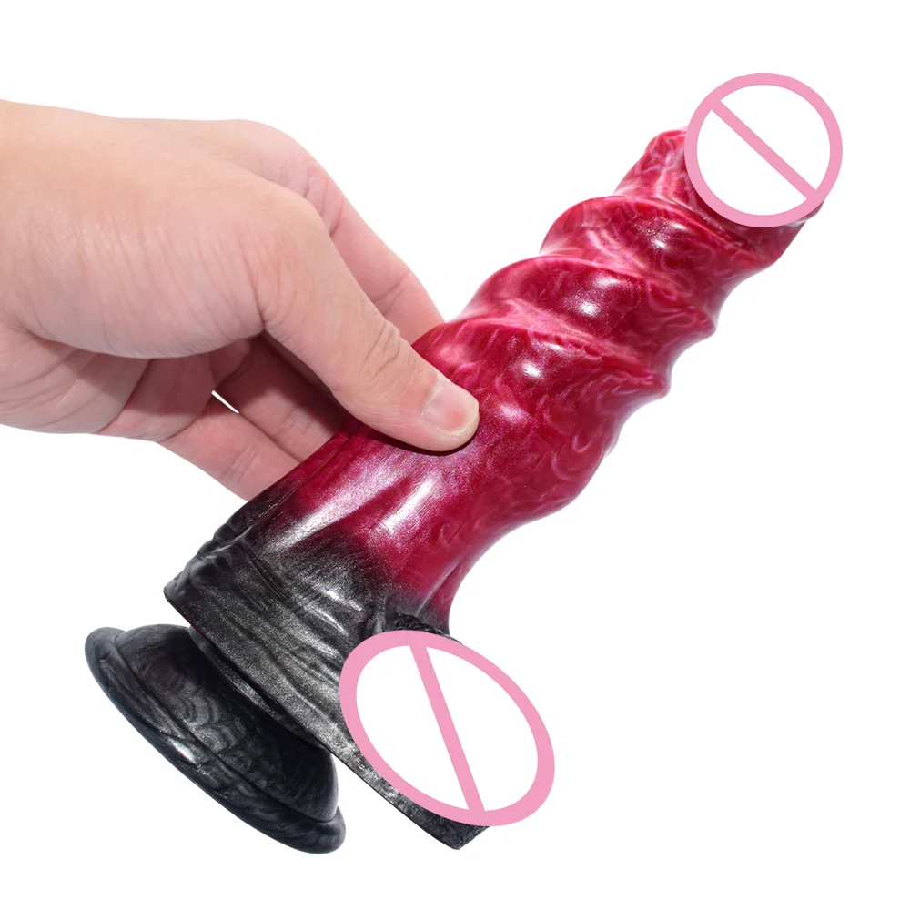 FAAK 21cm Adults Toys Anal Butt Plugs Women Thrusting Masturbation Thick Penis Dildo Machine With Suction Cup