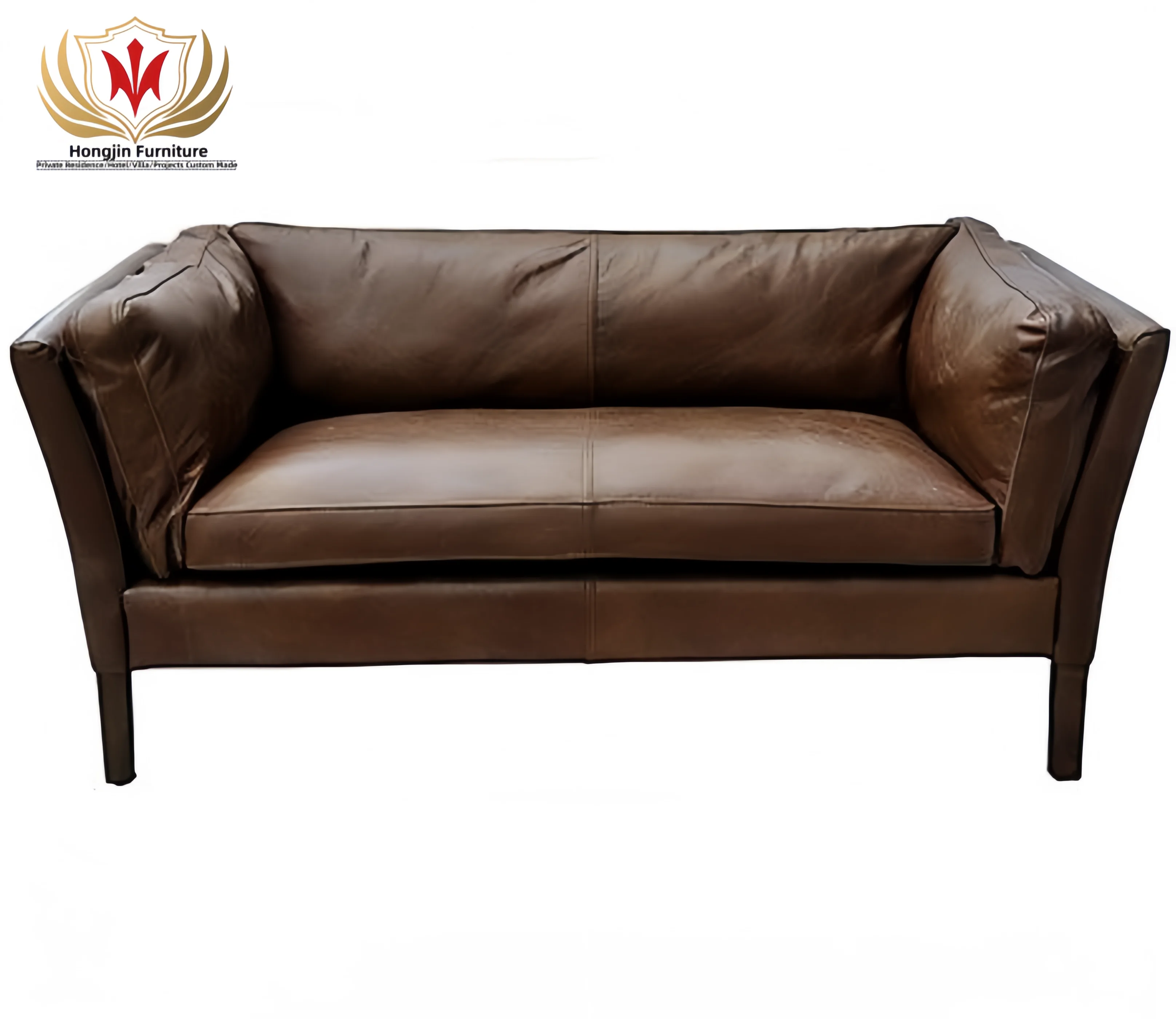HJ HOME Vintage Sofa Set Sofa Vintage Vintage Leather Sofa