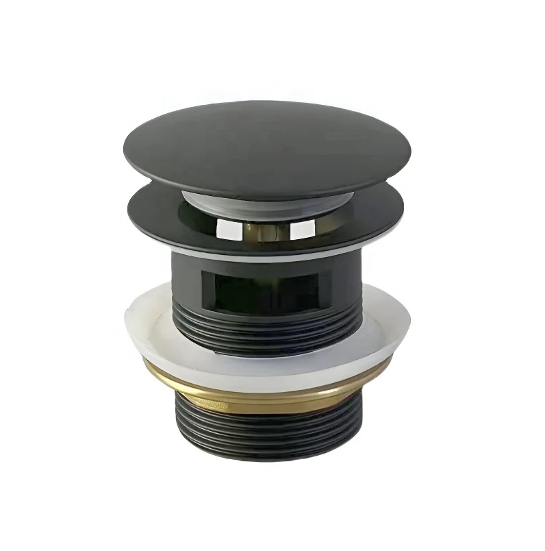 Bathtub Waste Click Clack Wash Basin Drain G1 1/2 Brass Bath Pop Up Waste with Overflow