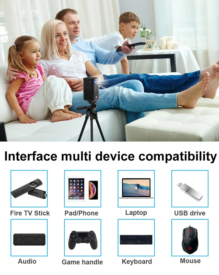 [Factory Cheap Mini Pico DLP projector] Hot HD 1080P LED DLP Mini Pico Portable Home Theater Projector