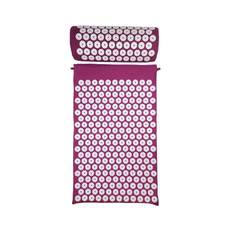 Manufacturer Wholesale High Quality Pain Spike Mat Acupuncture Massage Mat With Pillow, Yoga Acupressure Mat Set/